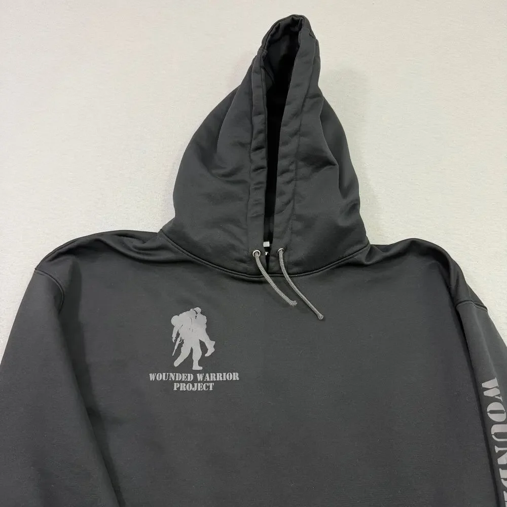 Under Armour Wounded Warrior Project Hoodie Men's Extra Large Black Sweatshirt - Picture 2 of 11